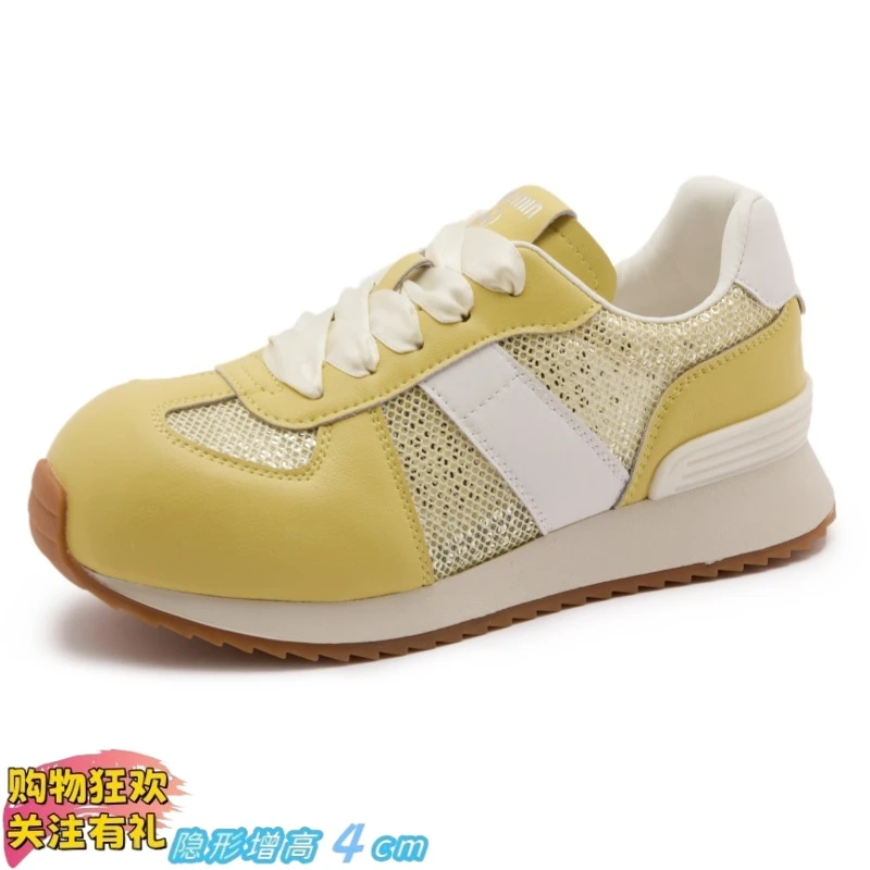 阿甘鞋女款爆款2025夏季新款网面透气休闲运动鞋时尚百搭薄款板鞋