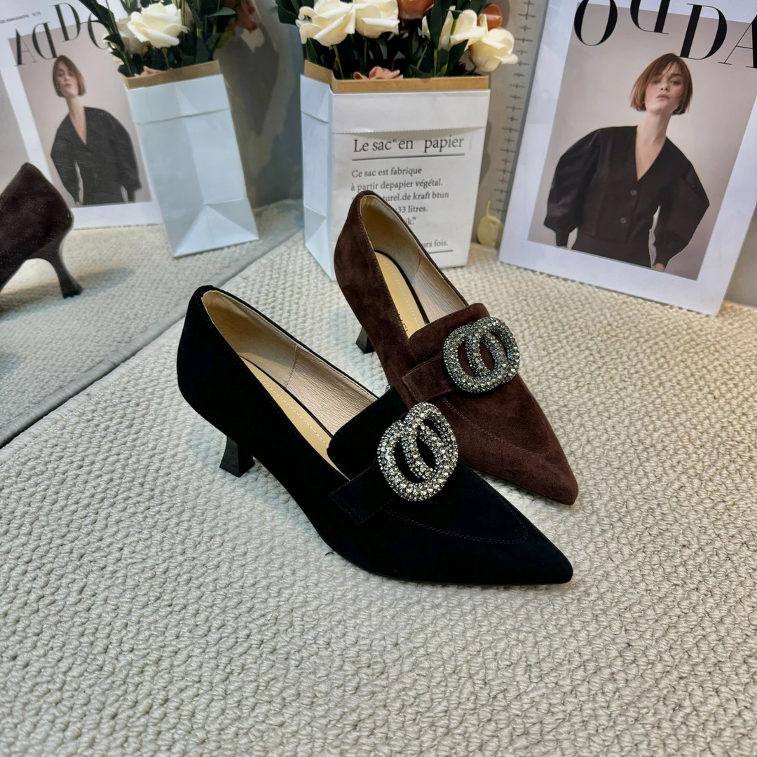 【官宣】SLM/羊皮/4-6cm/33-40/新款中口细跟百搭手工小单鞋