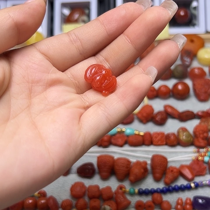 南红玛瑙未镶嵌卡16.5