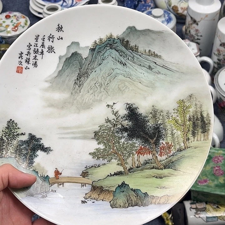 摆件景德镇陶瓷盘子