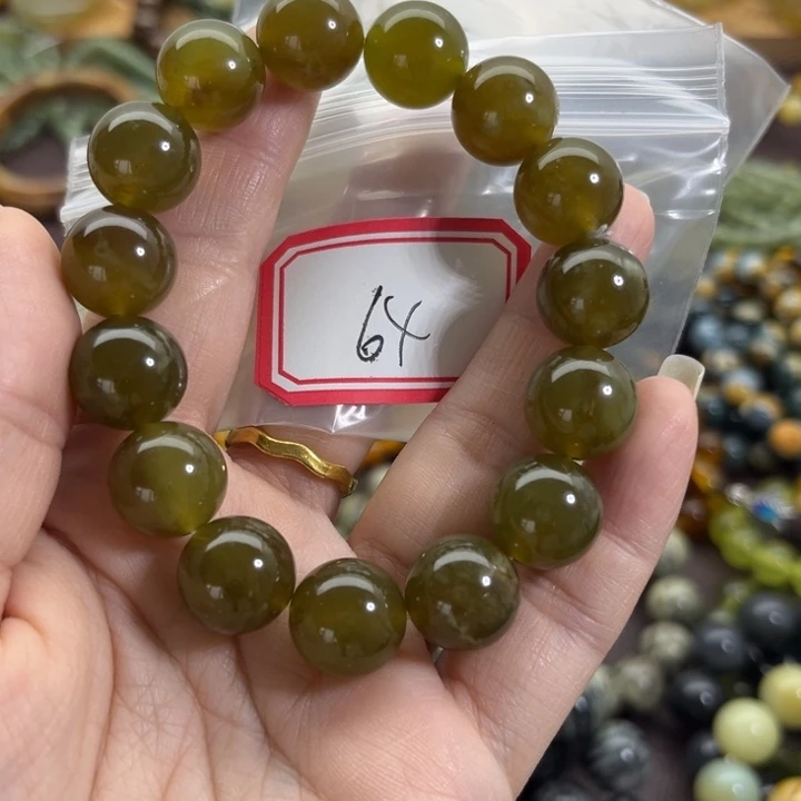 蛇纹石玉未镶嵌手链