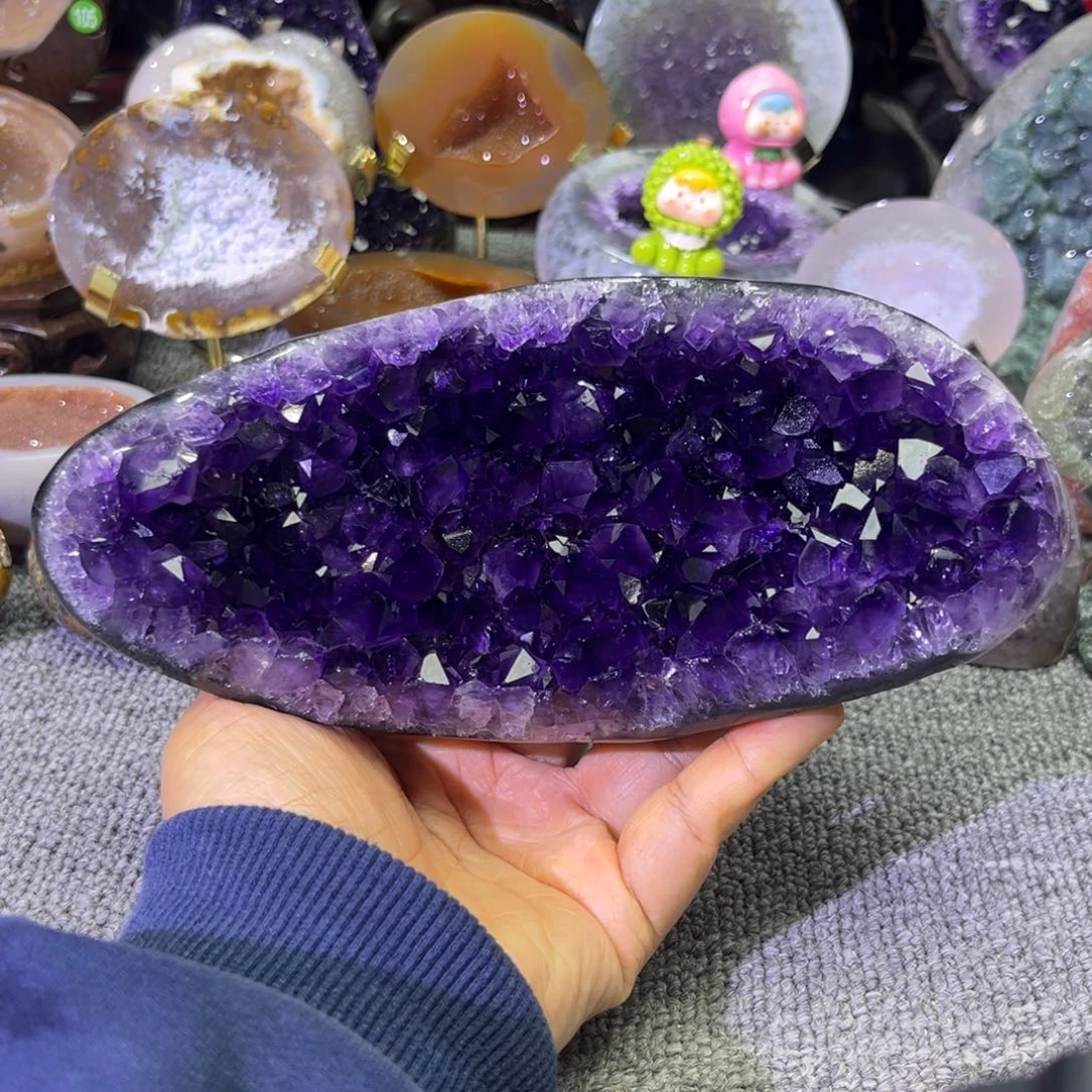 未镶嵌摆件紫晶水晶
