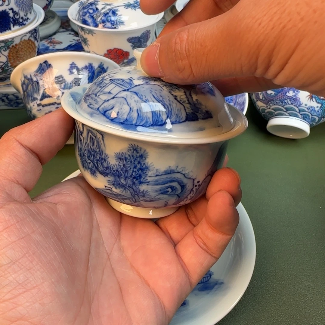 纯手工纯手绘茶具石头335