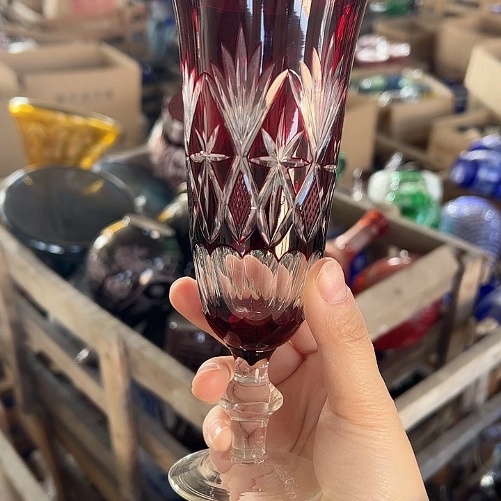 手柄款水晶玻璃微瑕一个