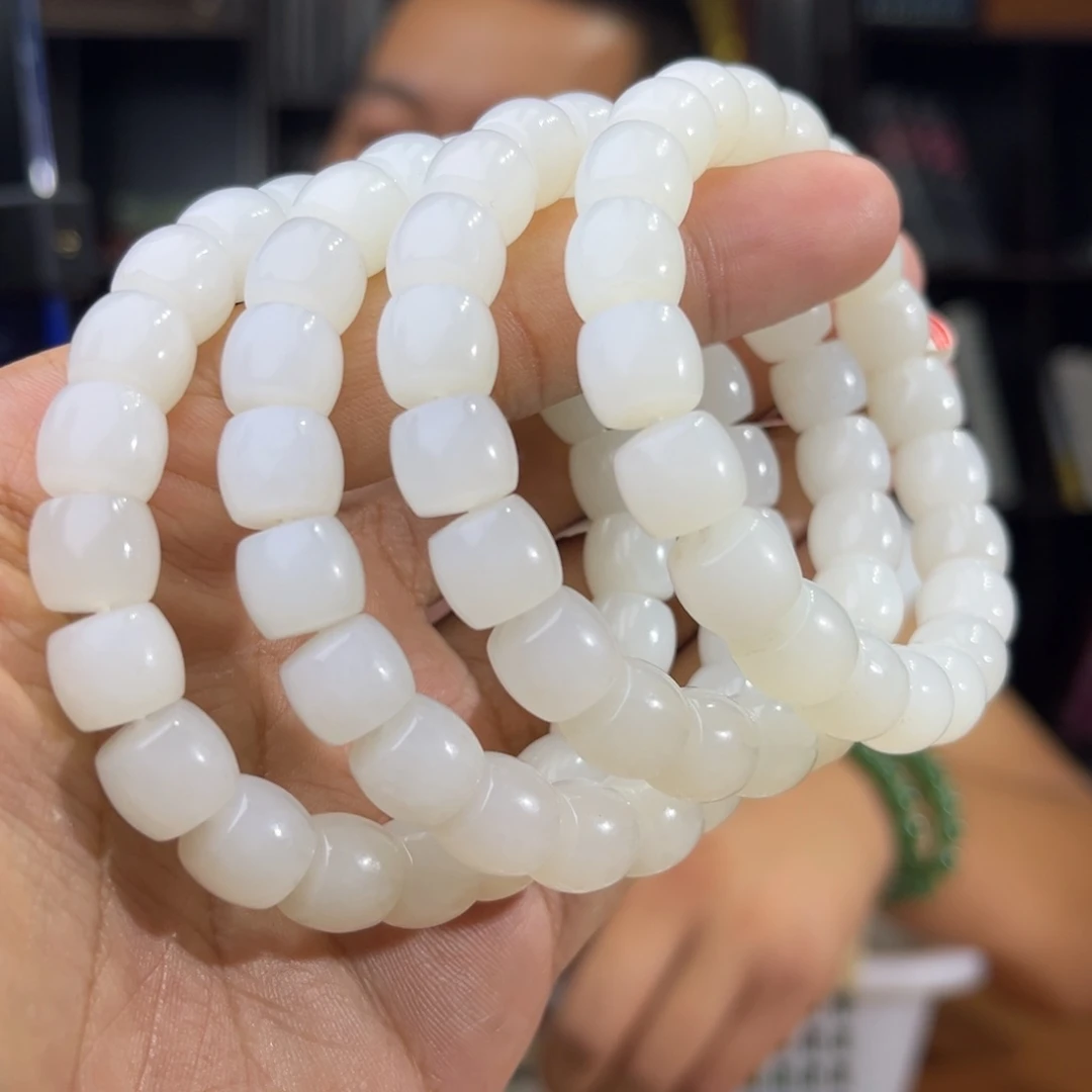 手串未镶嵌和田玉纯天然和田玉新疆黑山山流水卡10多样性发其一