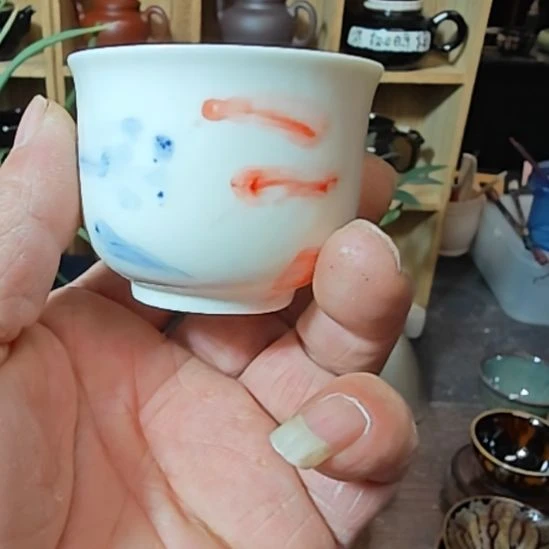 单***天然老黑釉斗笠盏