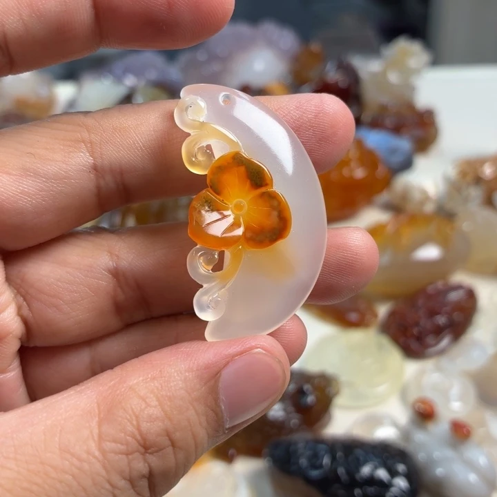 未镶嵌吊坠(不含链)玛瑙/玉髓