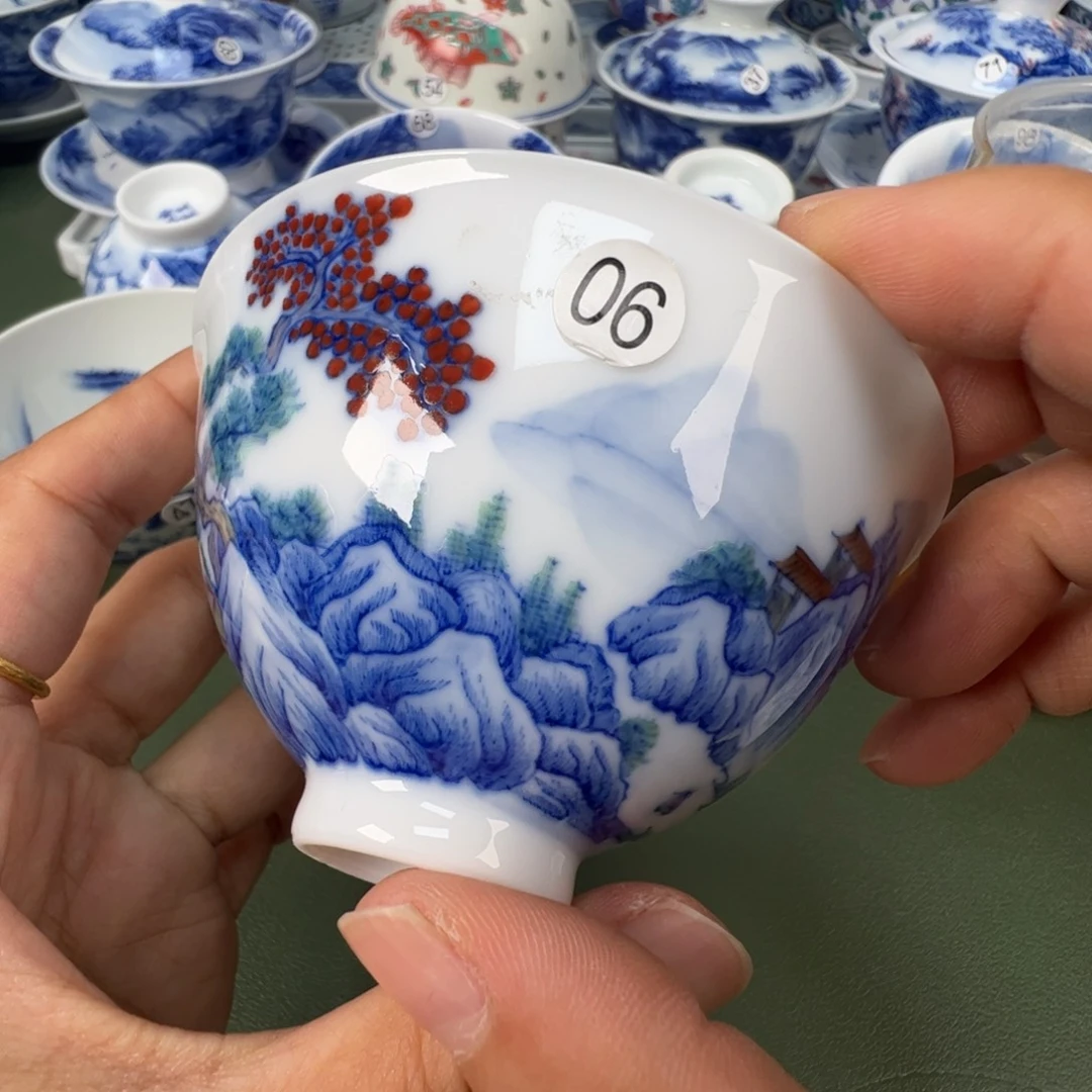 景德镇纯手工纯手绘茶具木木90
