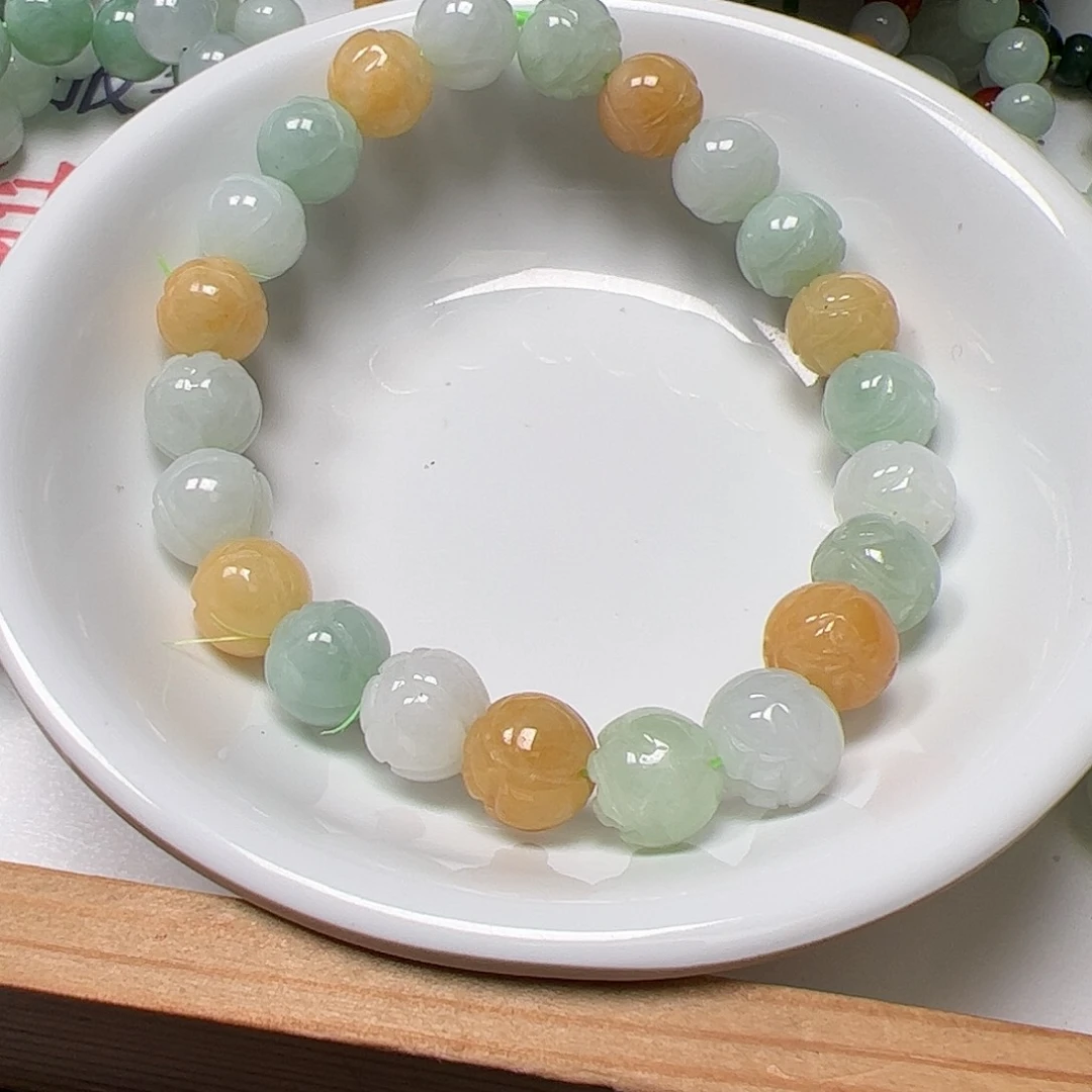 【闪购商品】翡翠手链未镶嵌?***?卡9