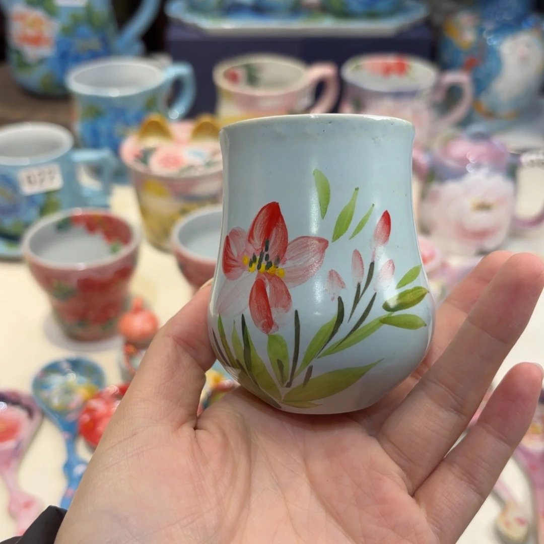 景德镇手绘高温釉下彩陶瓷茶具