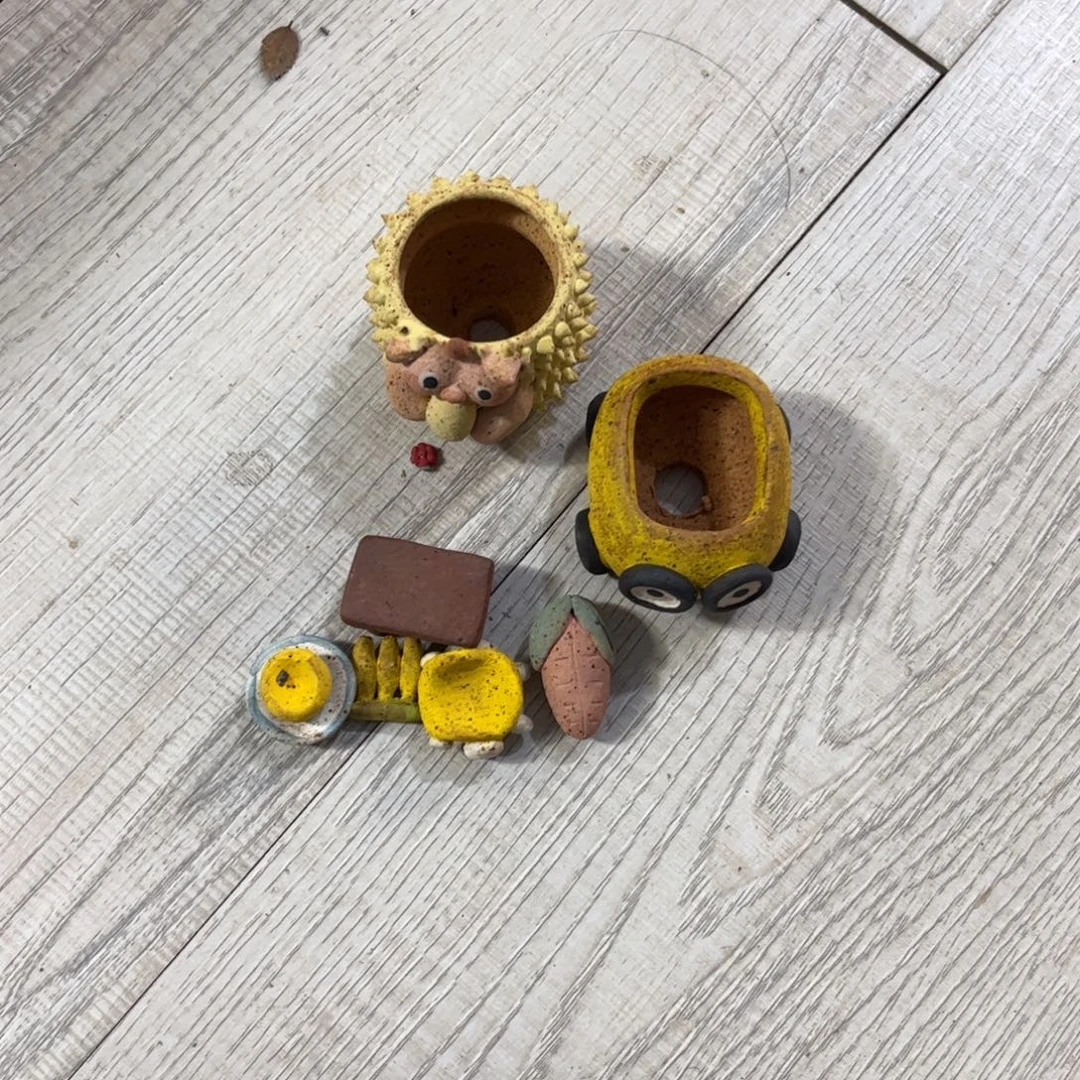 快***米泥塑古镇炻陶花盆