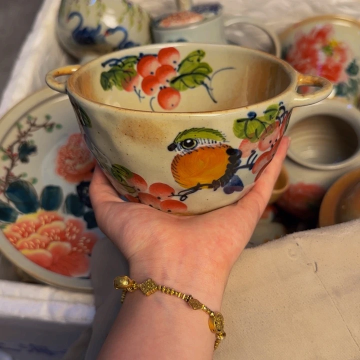 瓷片景德镇陶瓷手工手绘