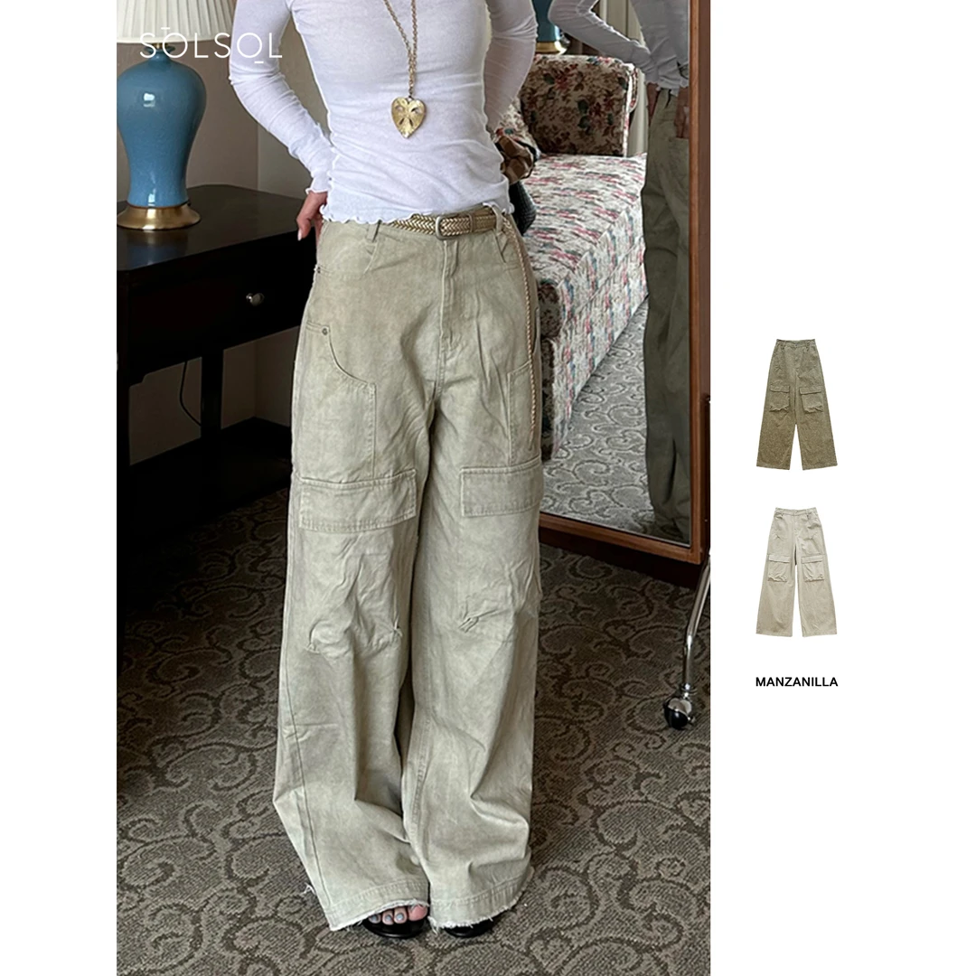 MANZANILLA小众设计师品牌25春夏前口袋毛边裤SOLSOL买手店