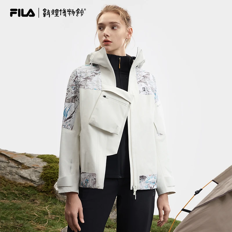 FILA斐乐正品敦煌联名防风防水百搭潮流保暖梭织外套