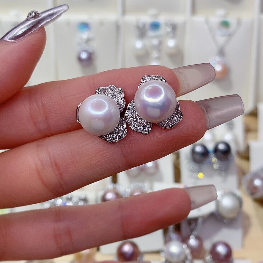 淡水珍珠耳饰未镶嵌