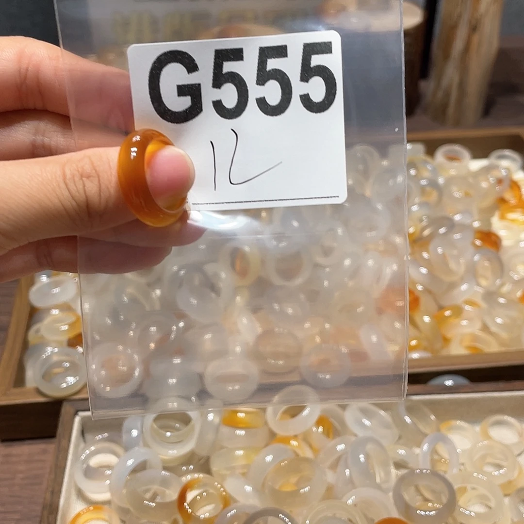 玛瑙/玉髓未镶嵌戒指555