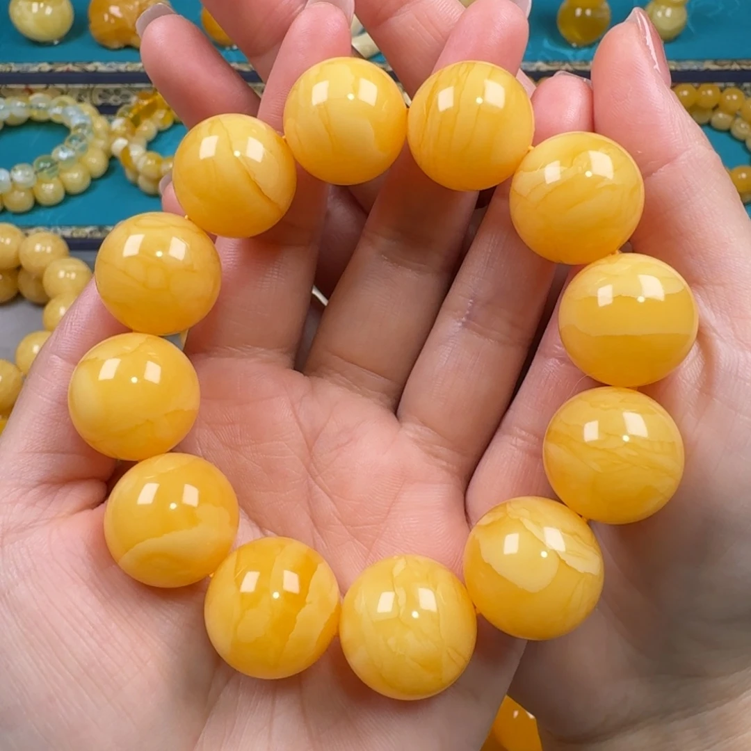 琥珀未镶嵌手链同料