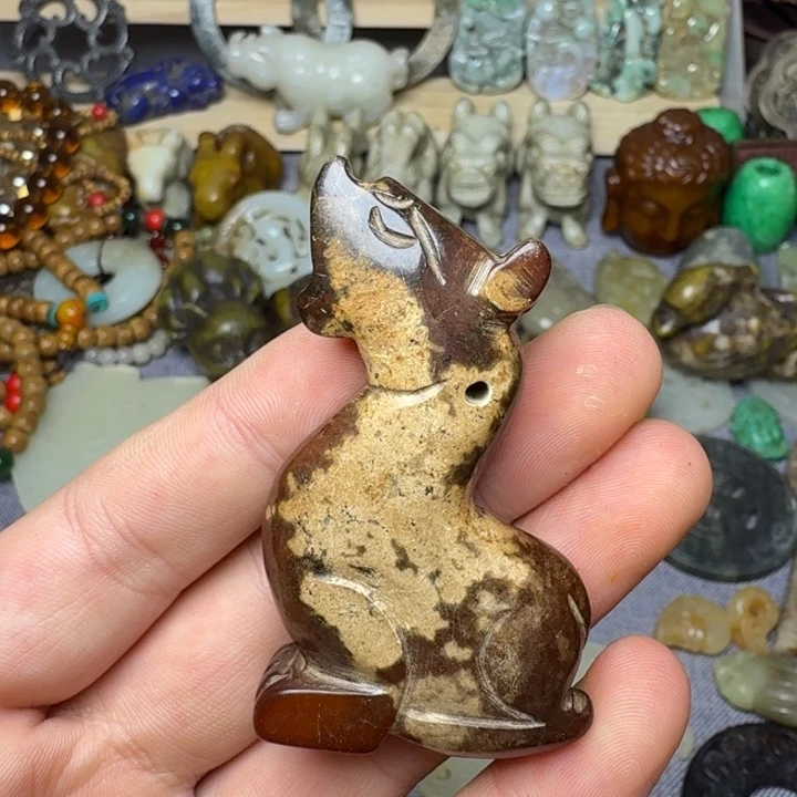 和田玉未镶嵌颈饰116