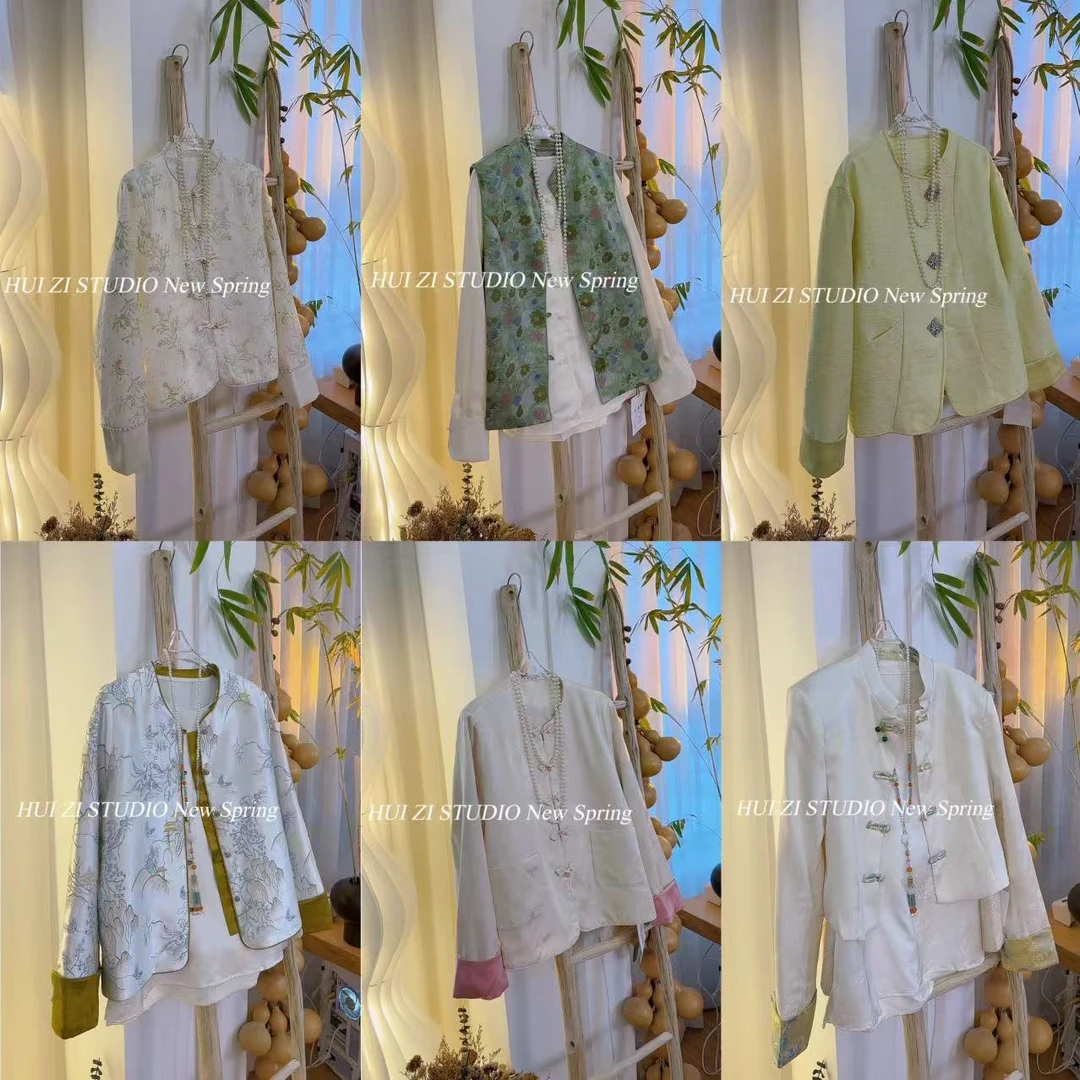 【春季新款-现现-HZ】新中式国风宽松慵懒上衣外套设计师