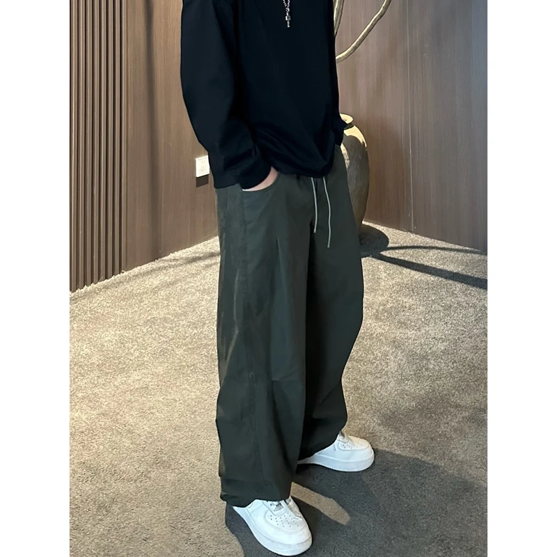 【Mark马克】夏季男士棉时尚休闲裤百搭伞兵工装松紧腰直筒裤