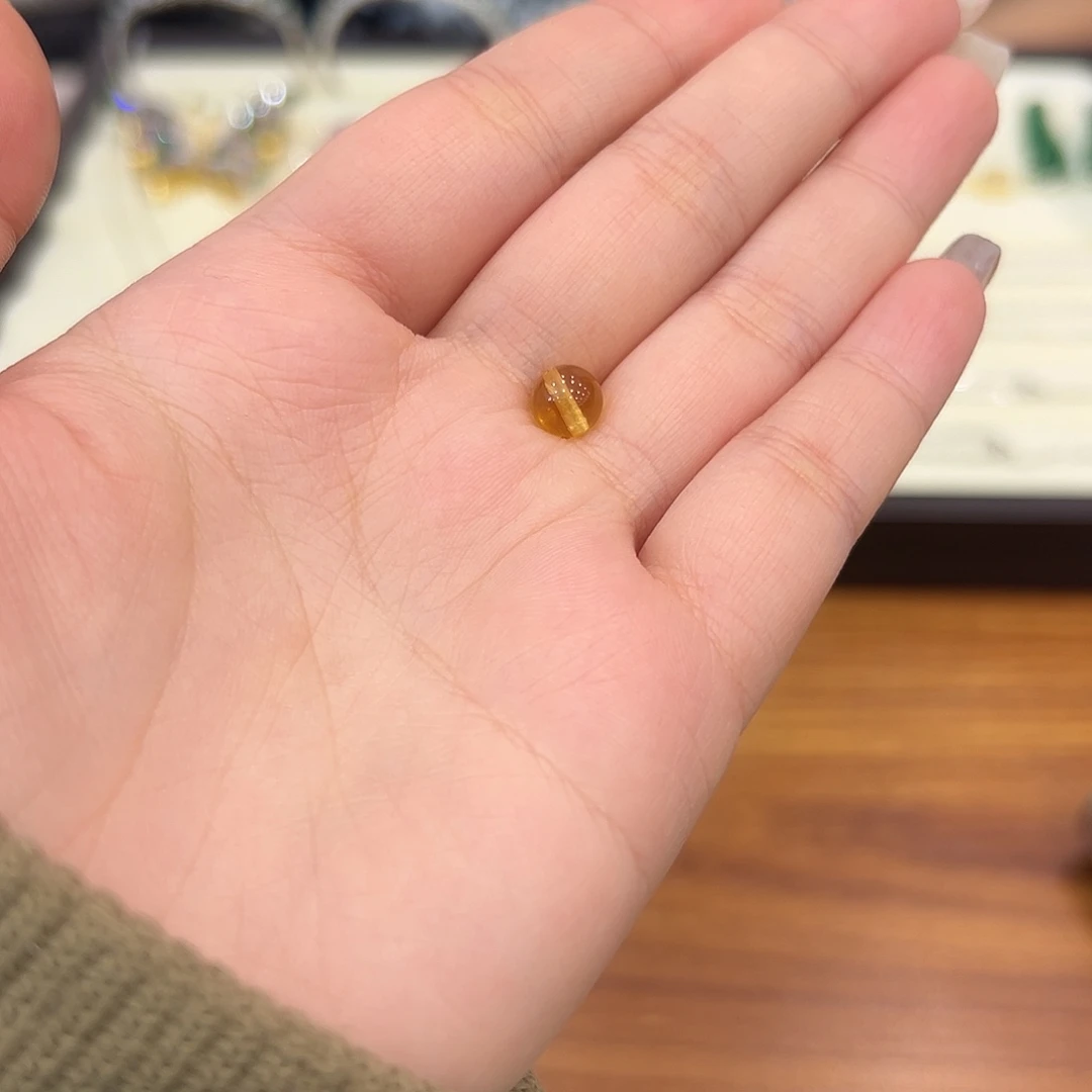 琥珀未镶嵌裸石单珠-594401
