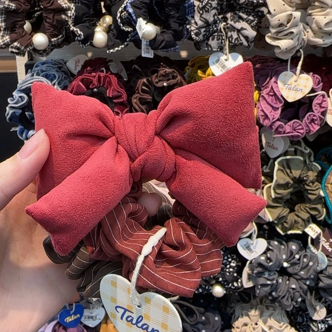 布艺铁合金红色发圈