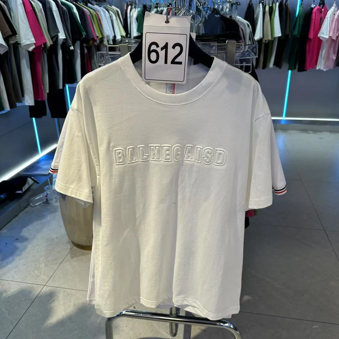 G612孤品休闲百搭夏季圆领男士宽松时尚短袖*东2