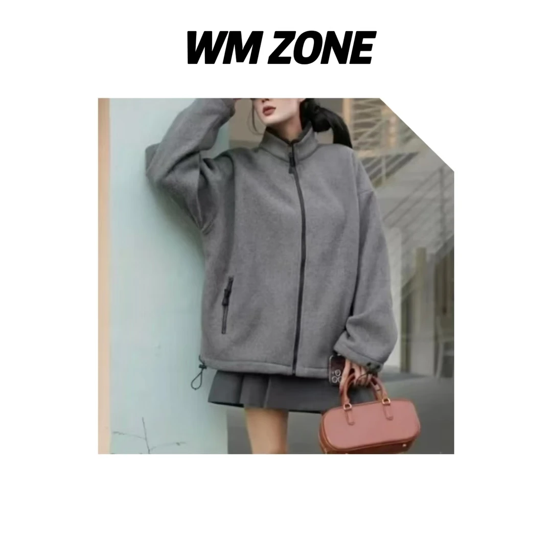 虎儿 3-2941 刺绣立领拉链夹克外套