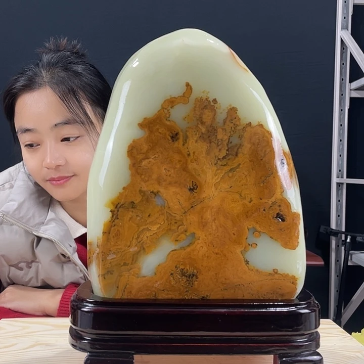 石材伊朗古青石摆件