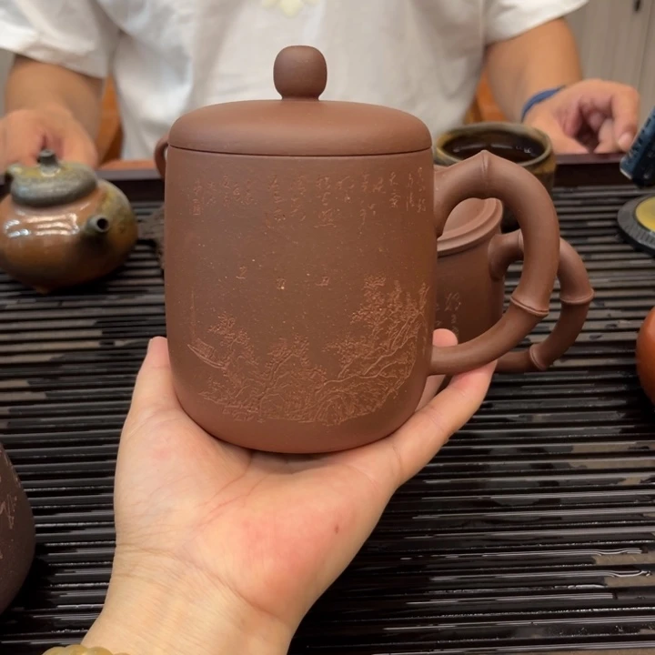 茶壶紫砂底槽清手工杯450 cc
