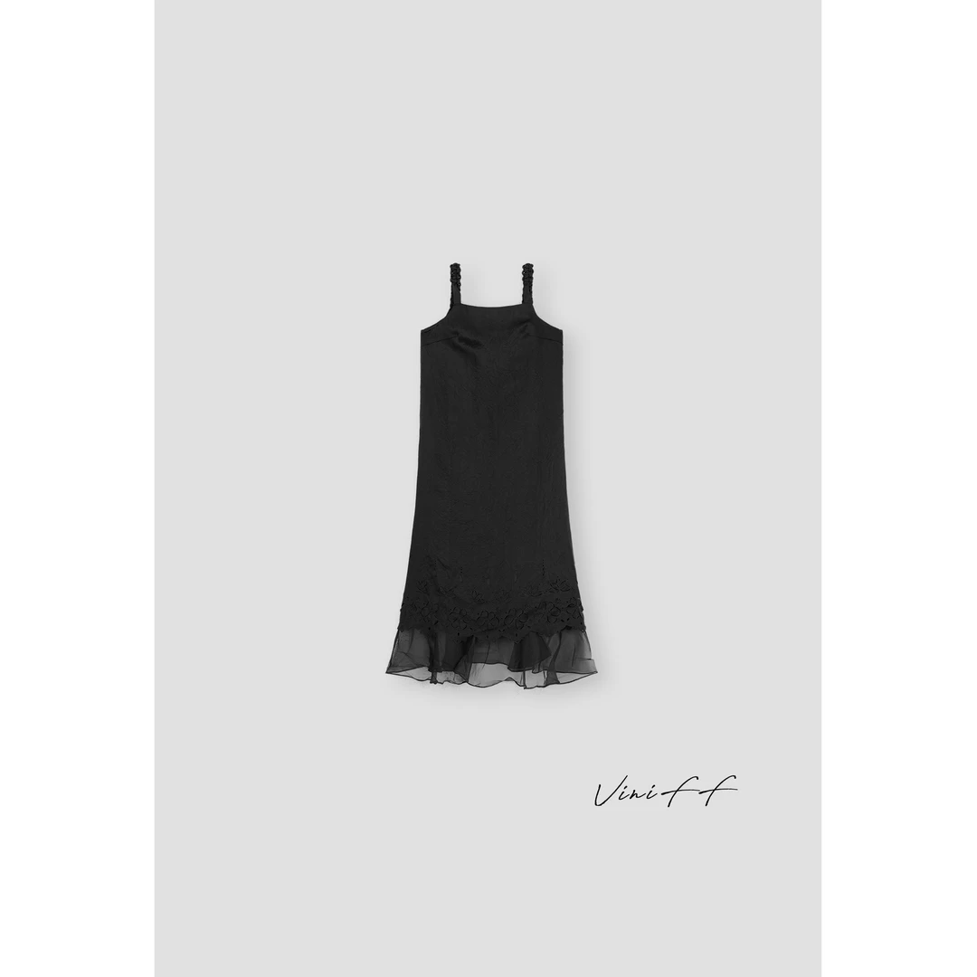 ViniFF薇妮｜【反季】66 吊带拼接连衣裙WA5CL004