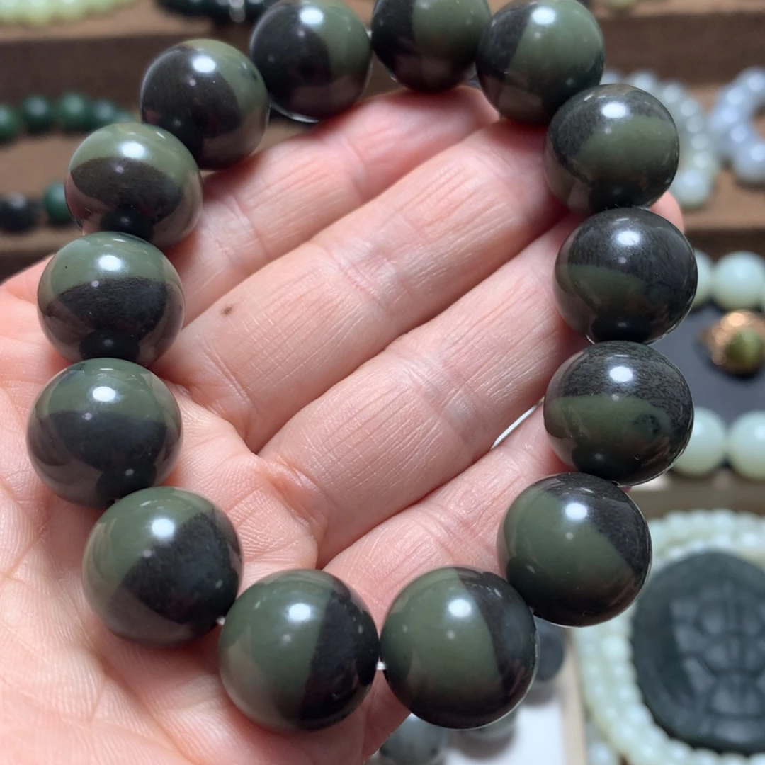 和田玉未镶嵌手链