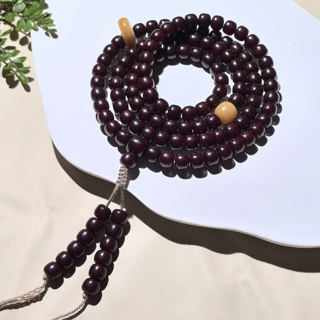 溏心老料菩提108颗7*8mm精工小尺寸菩提根手串