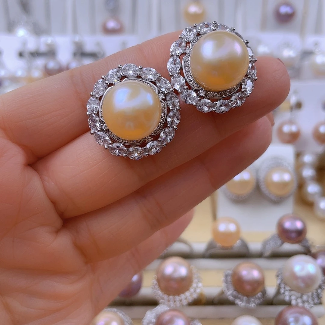 耳饰未镶嵌淡水珍珠