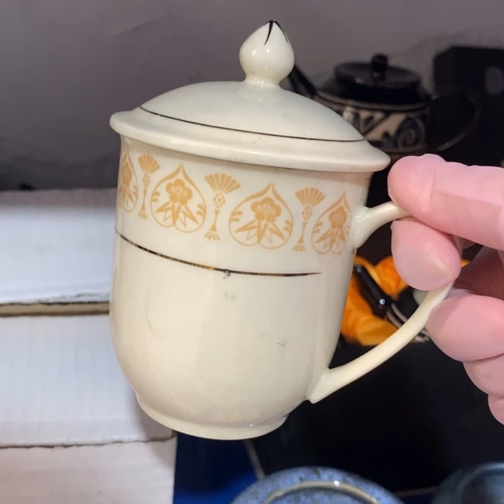 瓷片春蕾象牙瓷茶杯约280ml