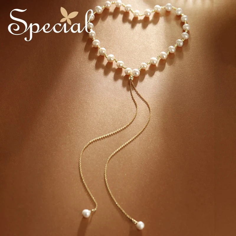 special【预售12/27】淡水珍珠时尚可调节项链颈链锁骨链 仙卉少女
