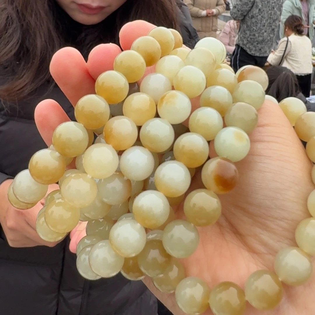 和田玉颈饰未镶嵌卡10糖白多样性拍一发一