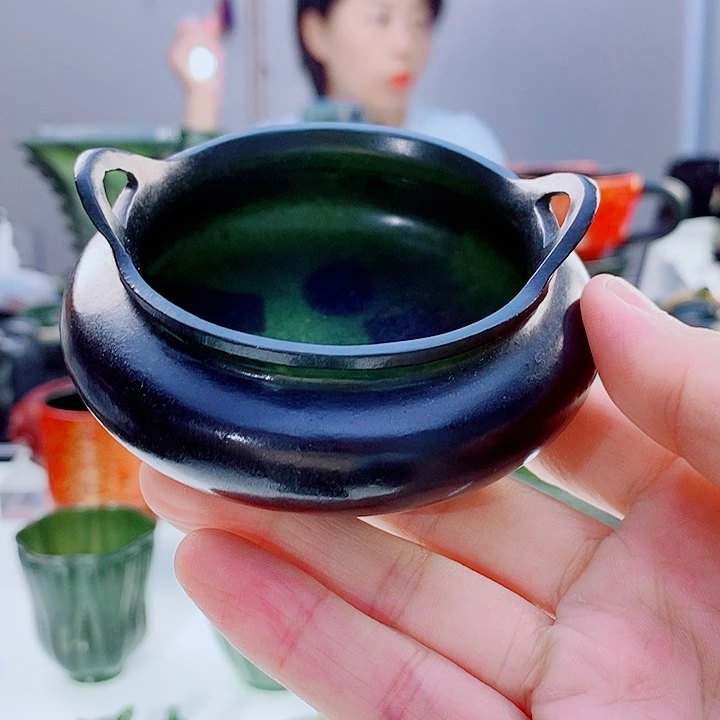 和田玉(青玉)未镶嵌把件微瑕