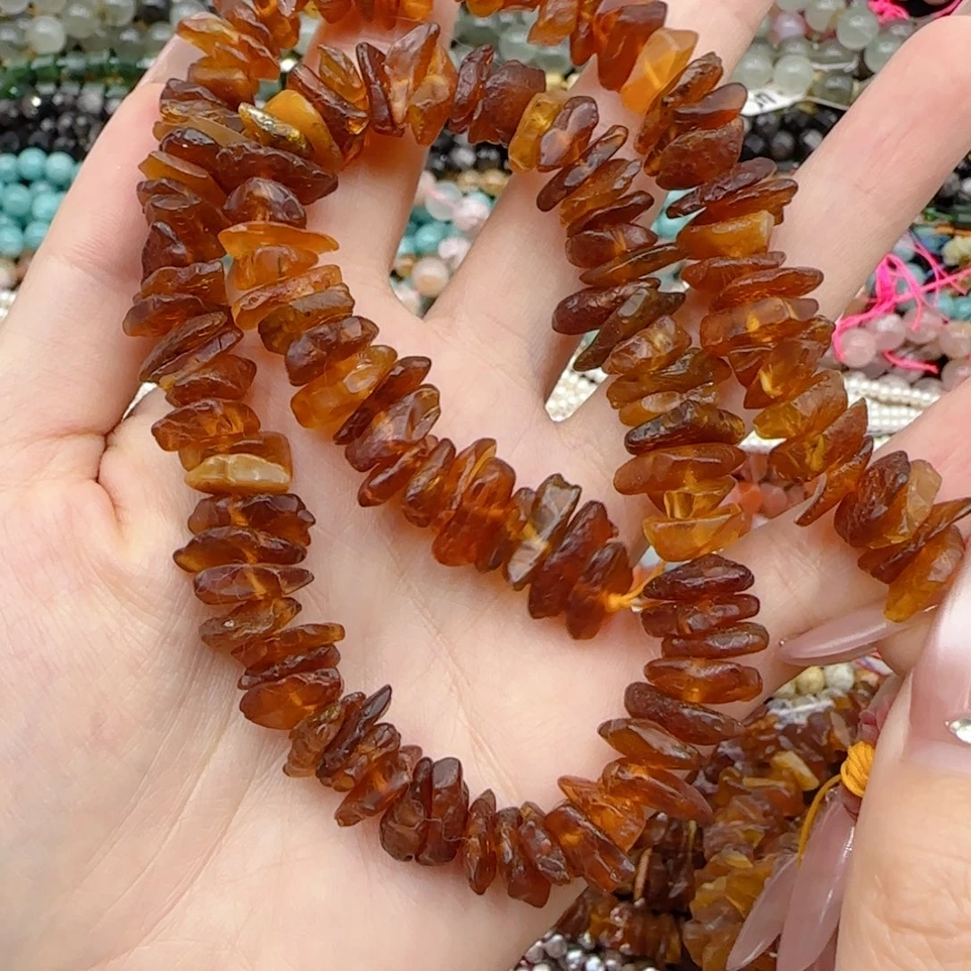 玛瑙/玉髓未镶嵌珠宝半成品天然老蜜蜡一条