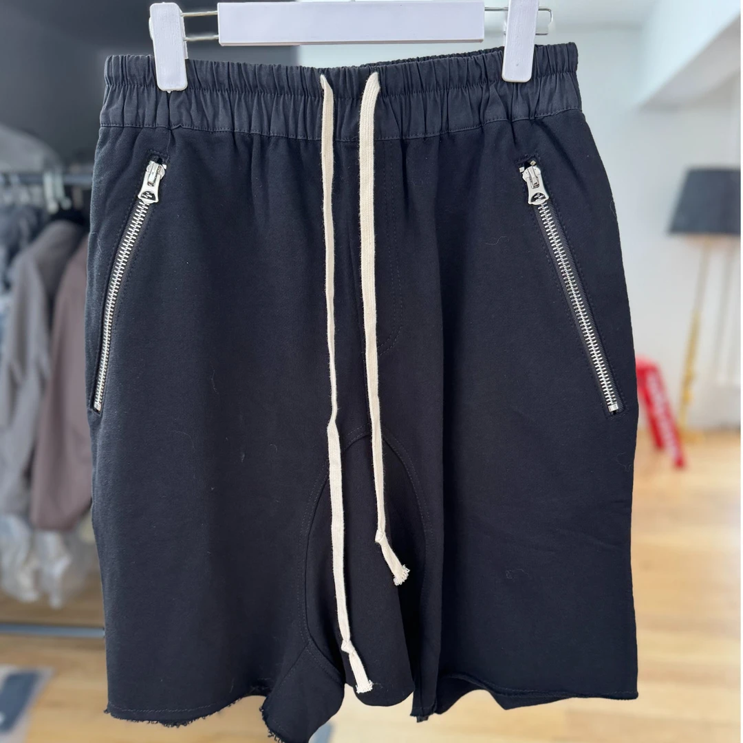 拉链短裤抽绳休闲港风男士舒适时尚情侣夏季宽松