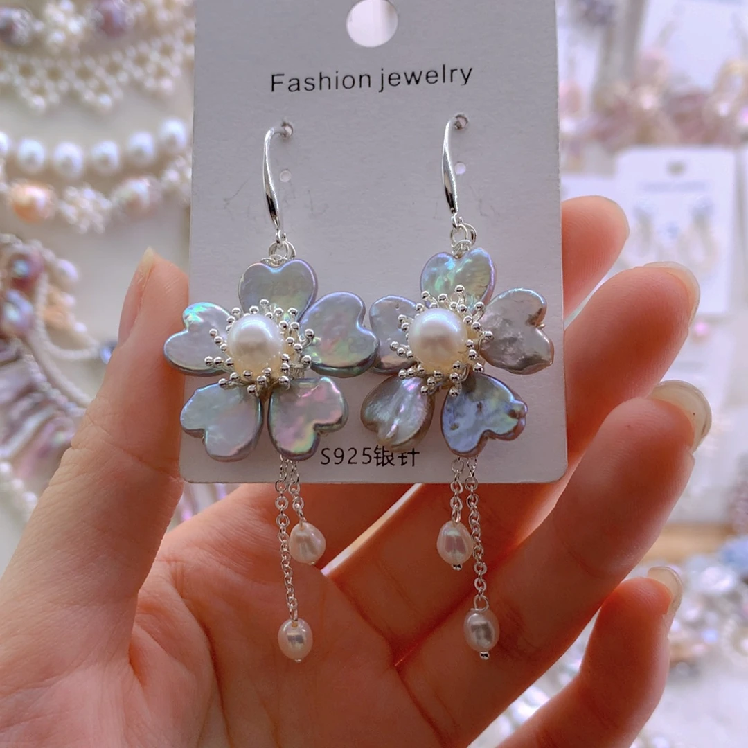 未镶嵌淡水珍珠耳环