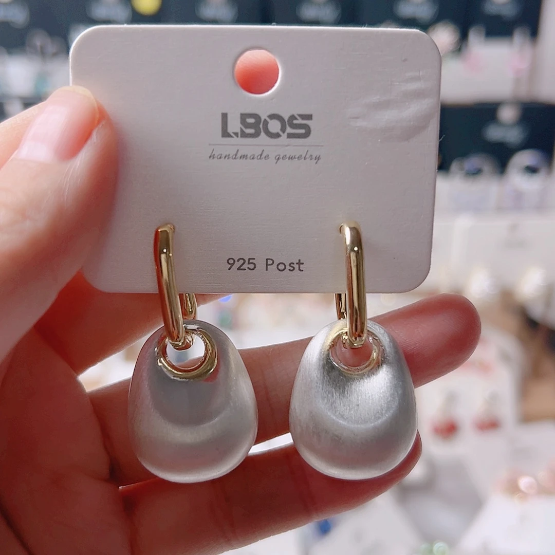 琉璃纯铜合金耳环的