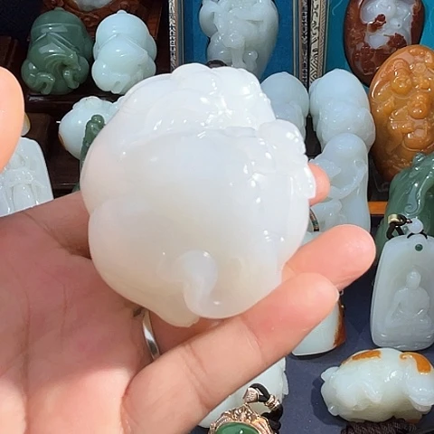 和田玉未镶嵌挂件一*茶