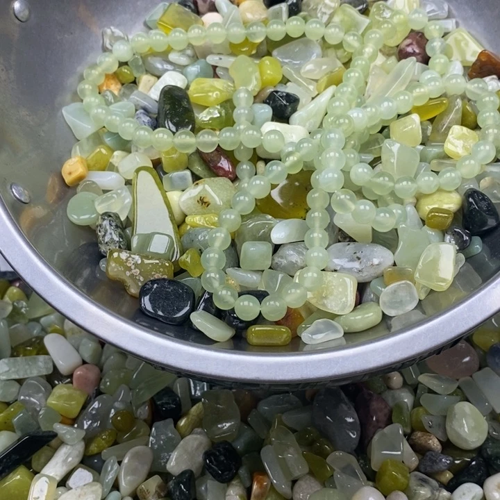 蛇纹石玉未镶嵌鱼缸石