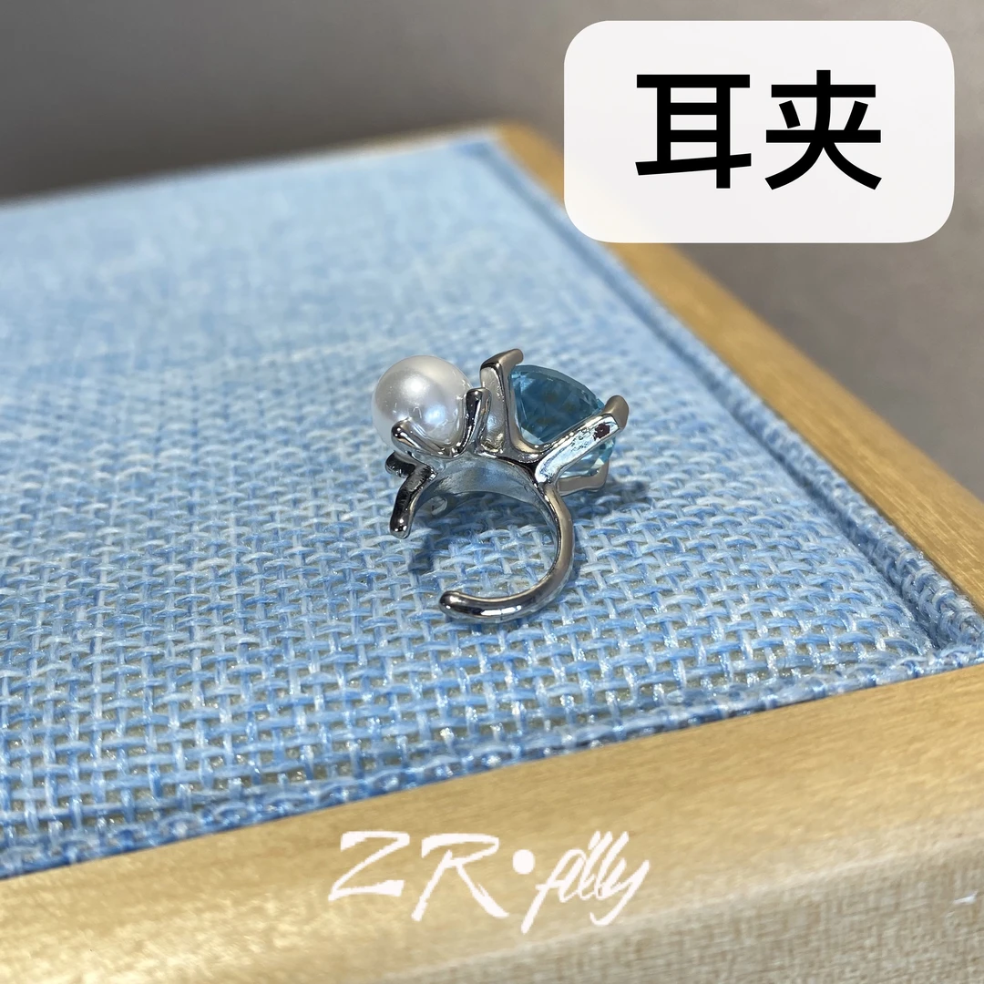 非金属仿水晶耳饰 精致百搭时尚轻奢耳夹2631