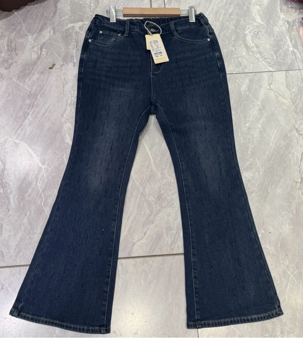 芮娜依莲8848 高品质面料冬款大码女装微喇裤