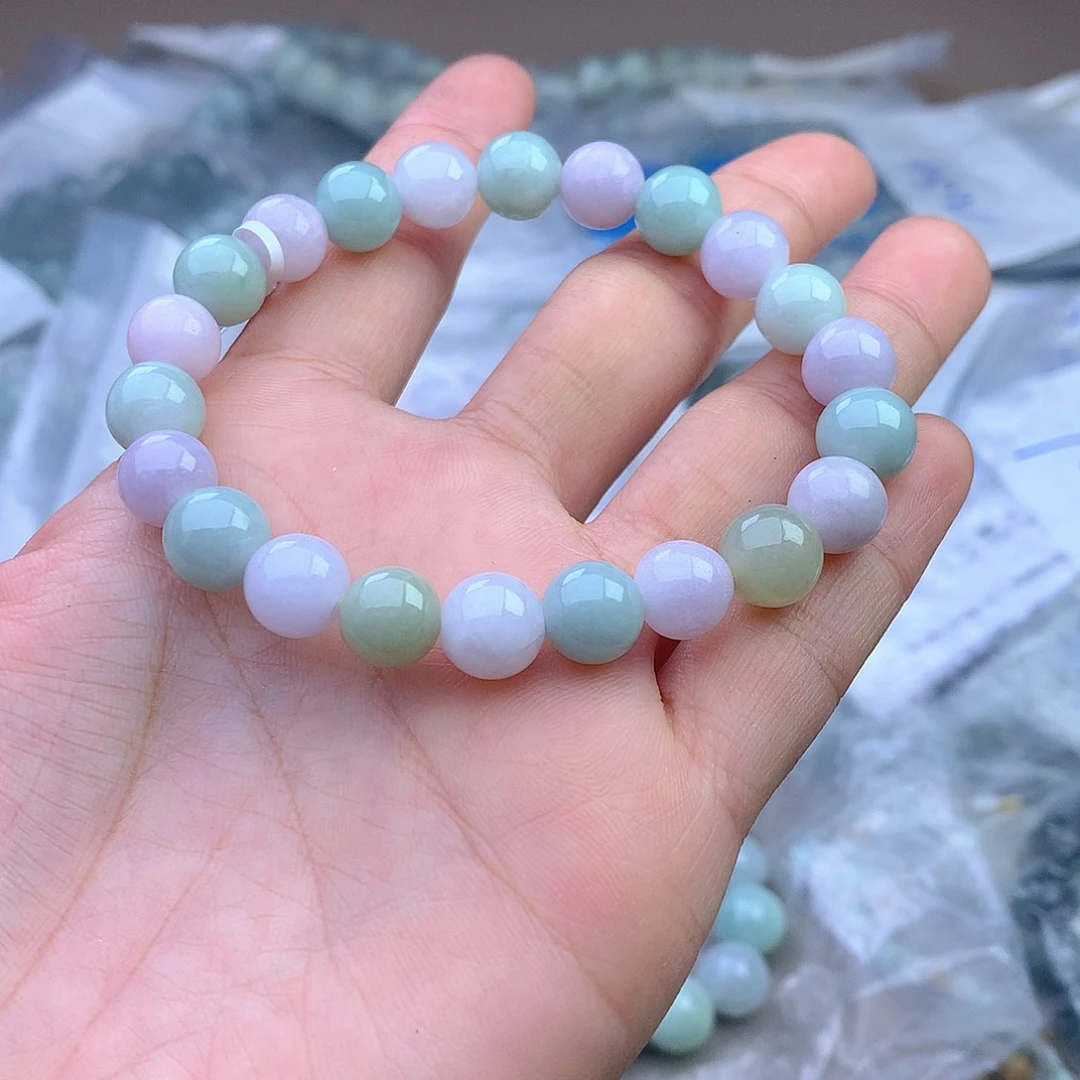 未镶嵌手串定制翡翠