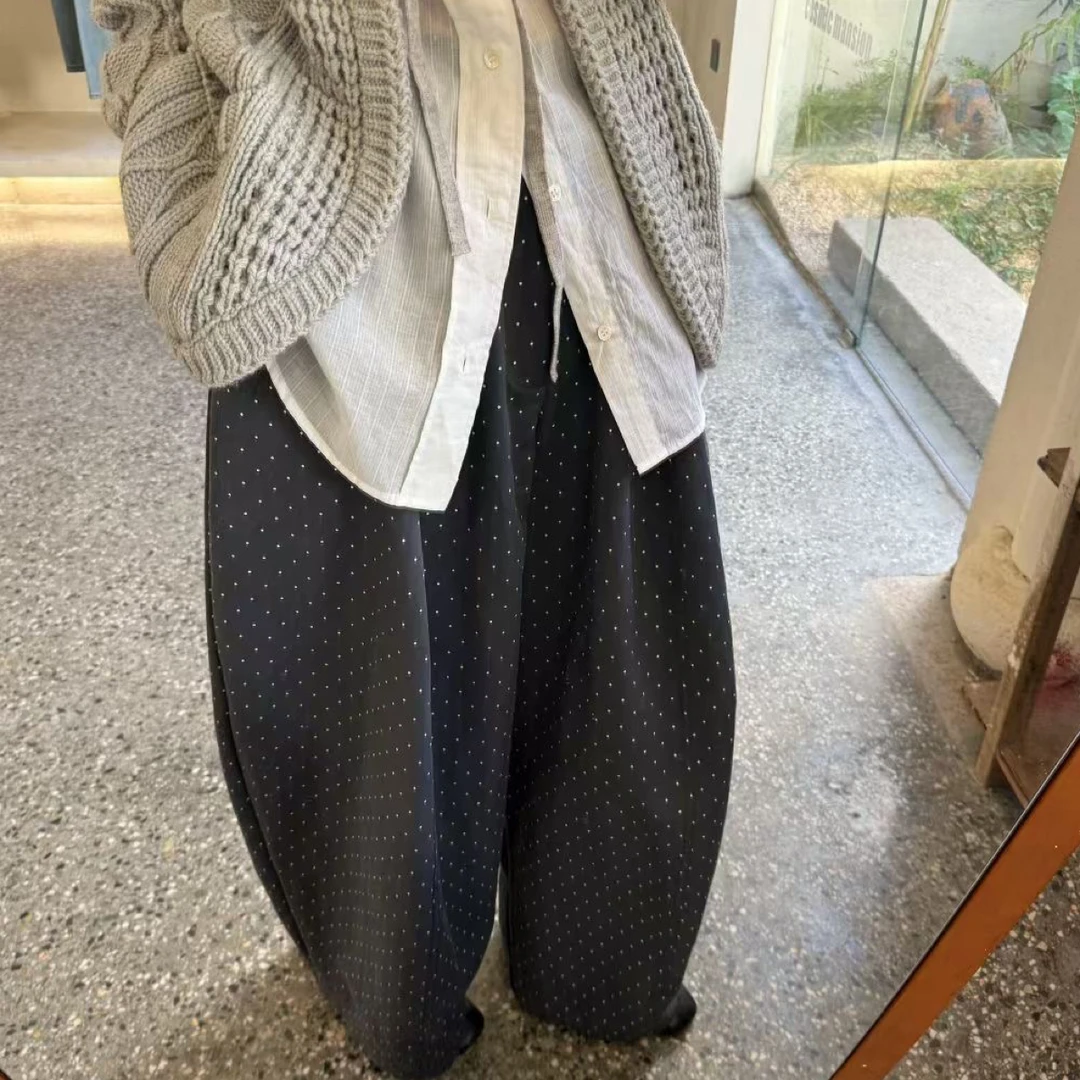 【仅支持48小时退换货】在韩～秋季小众新款波点气球神裤