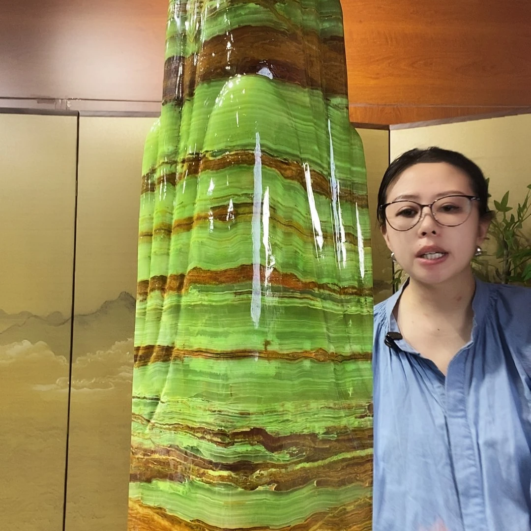 石材山水画作品摆件