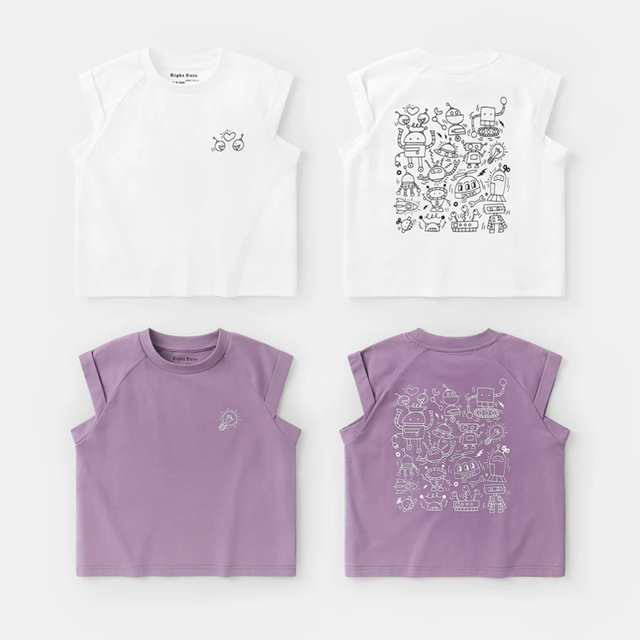 【25年夏季新款】男童凉感酷酷背心无袖T夏装休闲背心夏季U16134